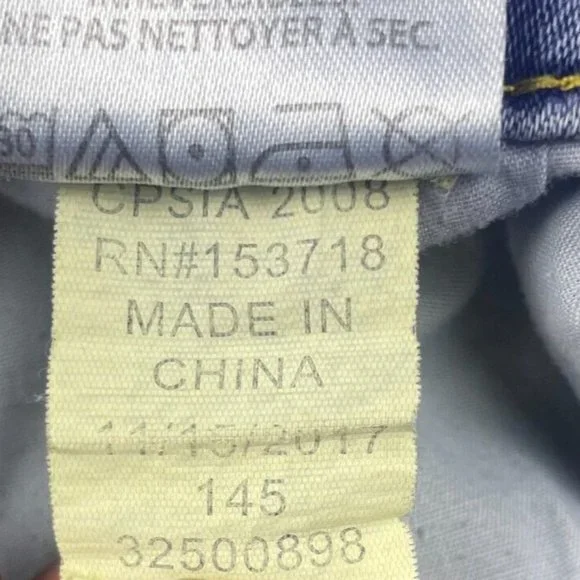 Joe's Jeans Girl's Size 16 (25x29) Mid-Rise Medium Wash Straight Leg Denim - Picture 12 of 12